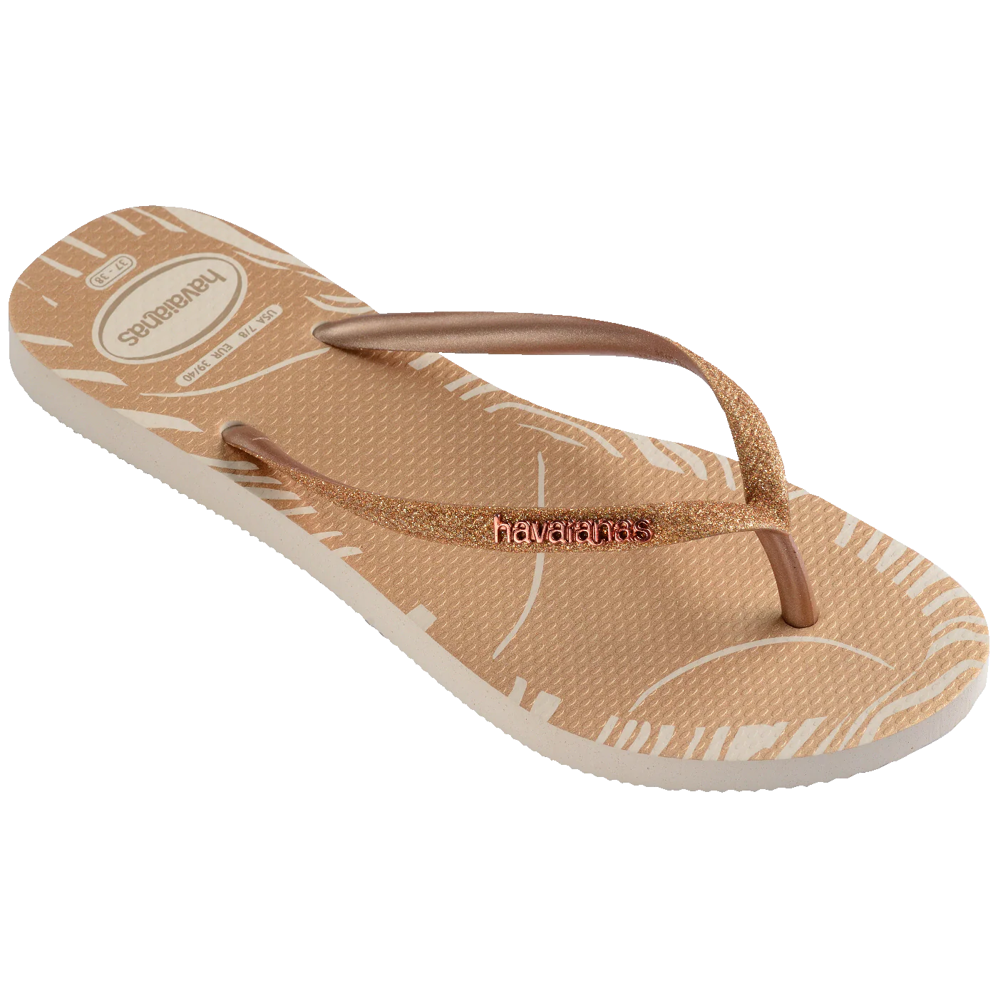 Chinelo Havaianas Slim Glitter Edge
