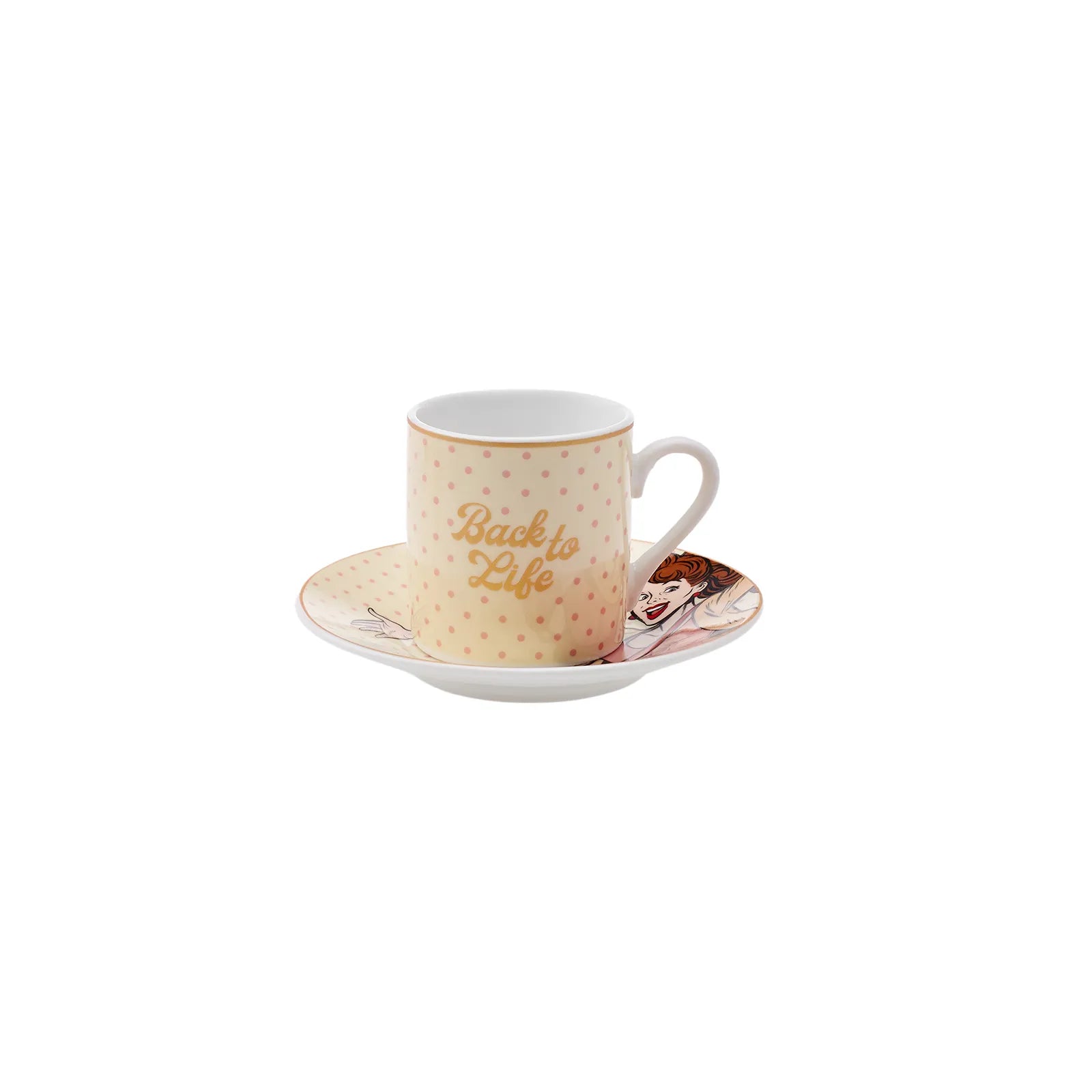 Karaca Back To Set Of 6 Coffee Cups 80 Ml 153.03.06.6150