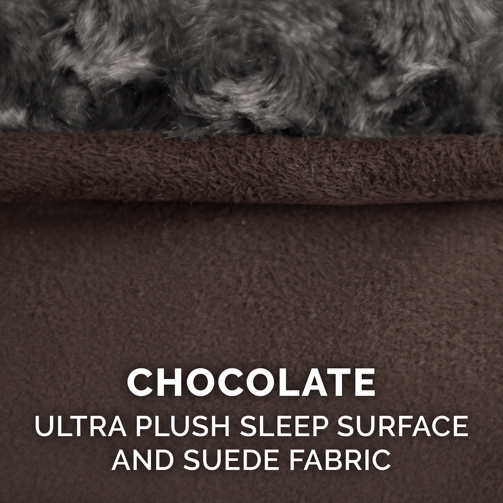 FurHaven Pet Dog Bed | Orthopedic Ultra Plush Luxe Lounger Pet Bed for Dogs and Cats， Chocolate， Small