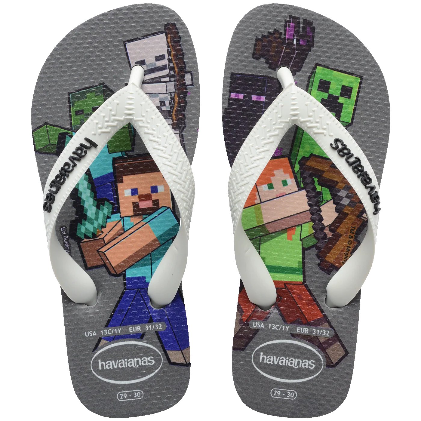 Chinelo Havaianas Infantil Minecraft