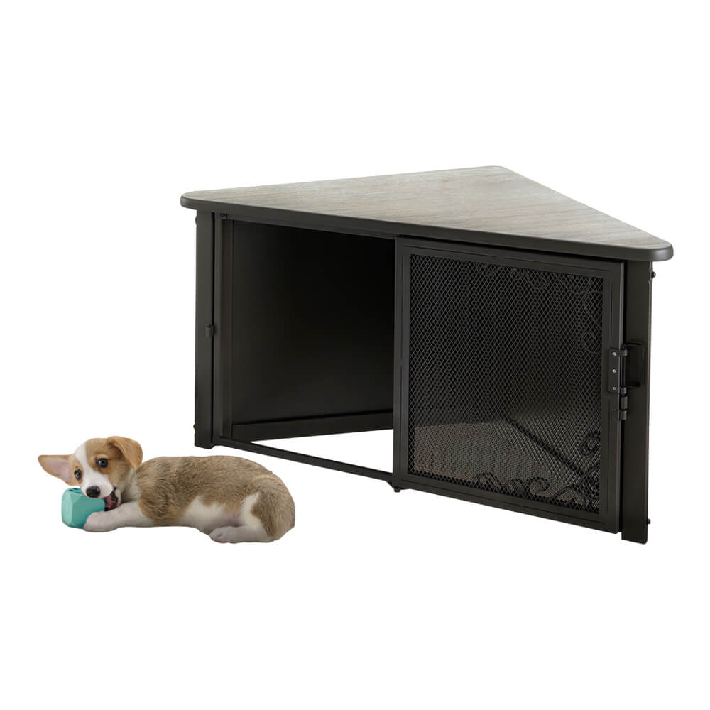 Richell 80009 Richell Accent Corner Table Pet Crate Small