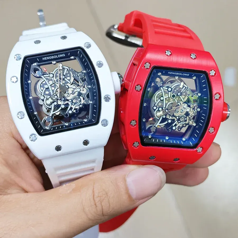 LIUYANGTIAN Luxury Men’s Quartz Wristwatch for Man Hollow Style Automatic Watches Male Mechanical Watch  Calendar Sports Waterproof