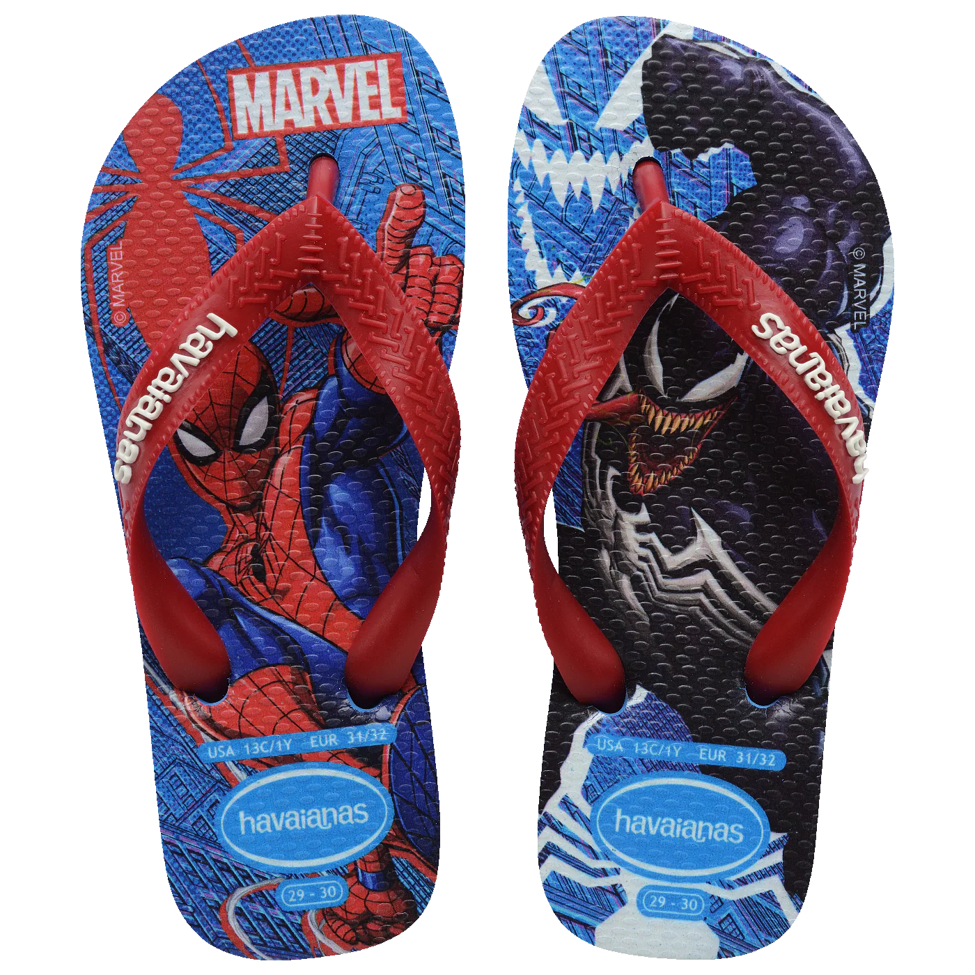 Chinelo Havaianas Infantil Top Marvel II Homem Aranha
