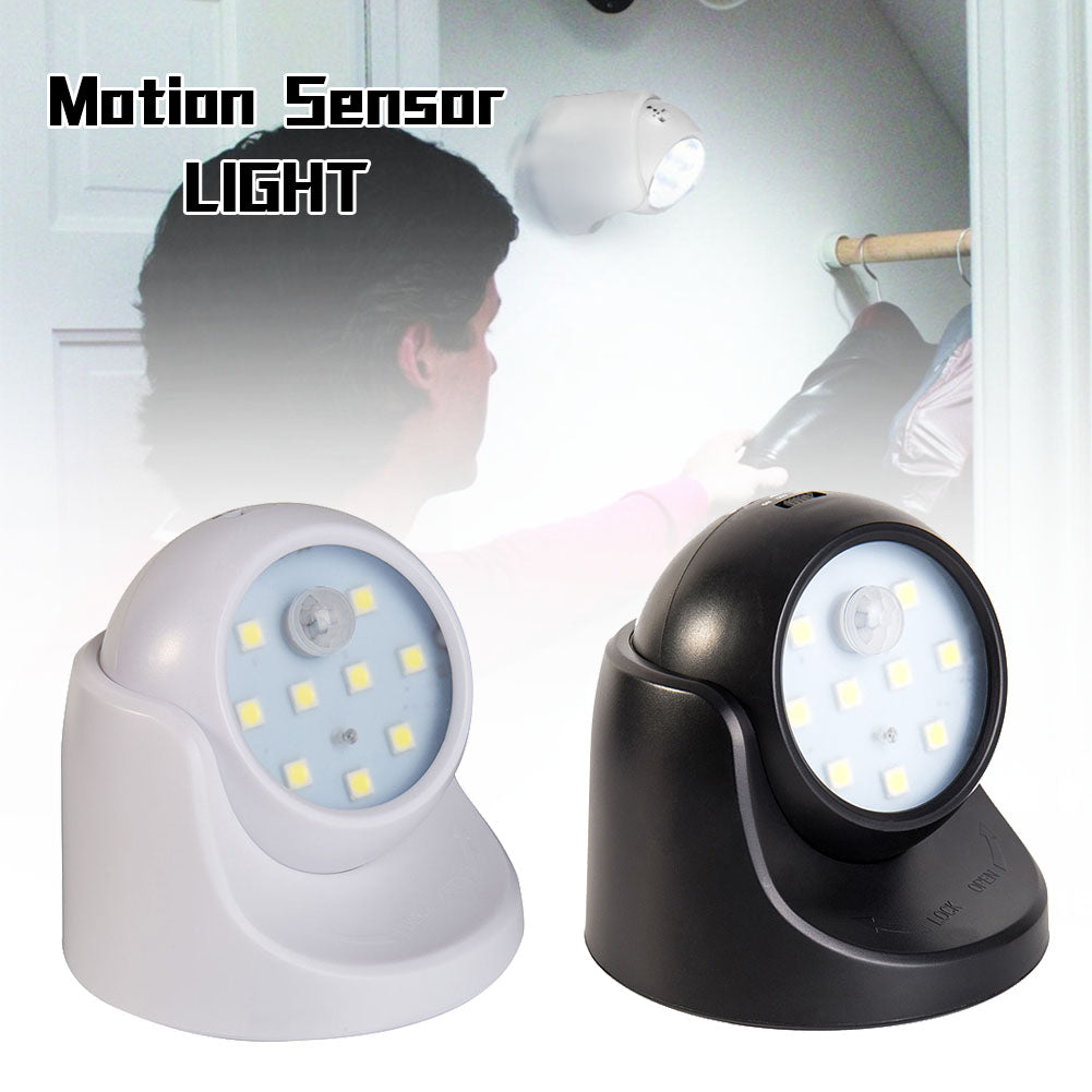 Willstar LED Security Lights 360° Battery Operated Outdoor Motion Sensor Indoor Outdoor for Garden Security Led Light