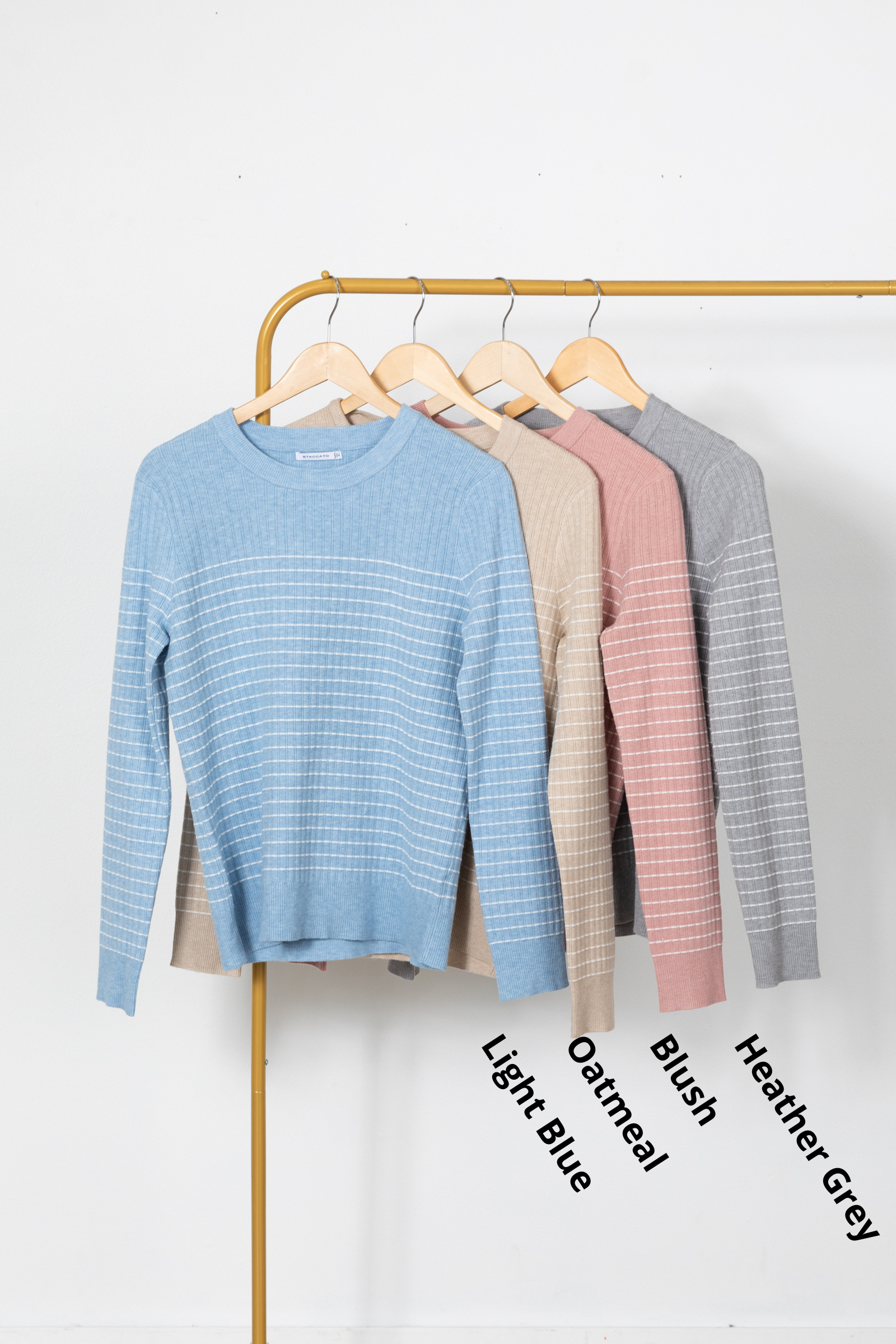 Textured Stitch Stripe Pullover Sweater