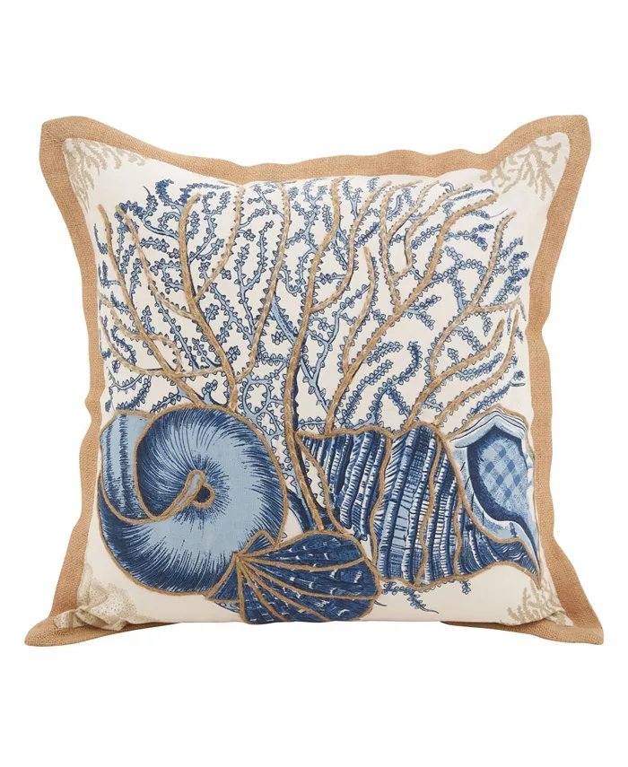 Saro Lifestyle Seashells Decorative Pillow， 20