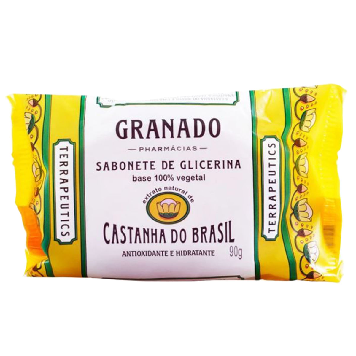 Sabonete em Barra de Glicerina Corporal Granado Terrapeutics Castanha do Brasil 90g