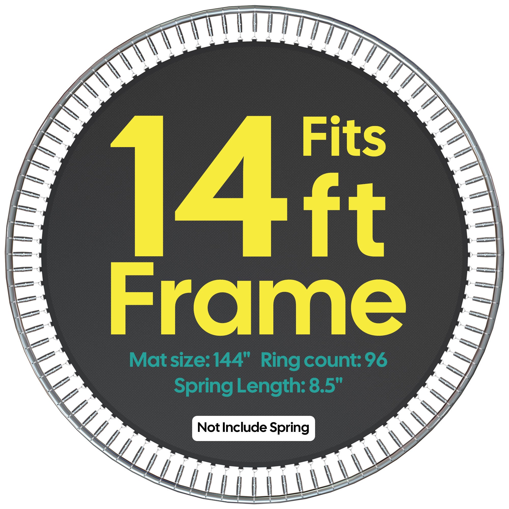 Yescom Trampoline Replacement Mat W/96V-Ring For 14