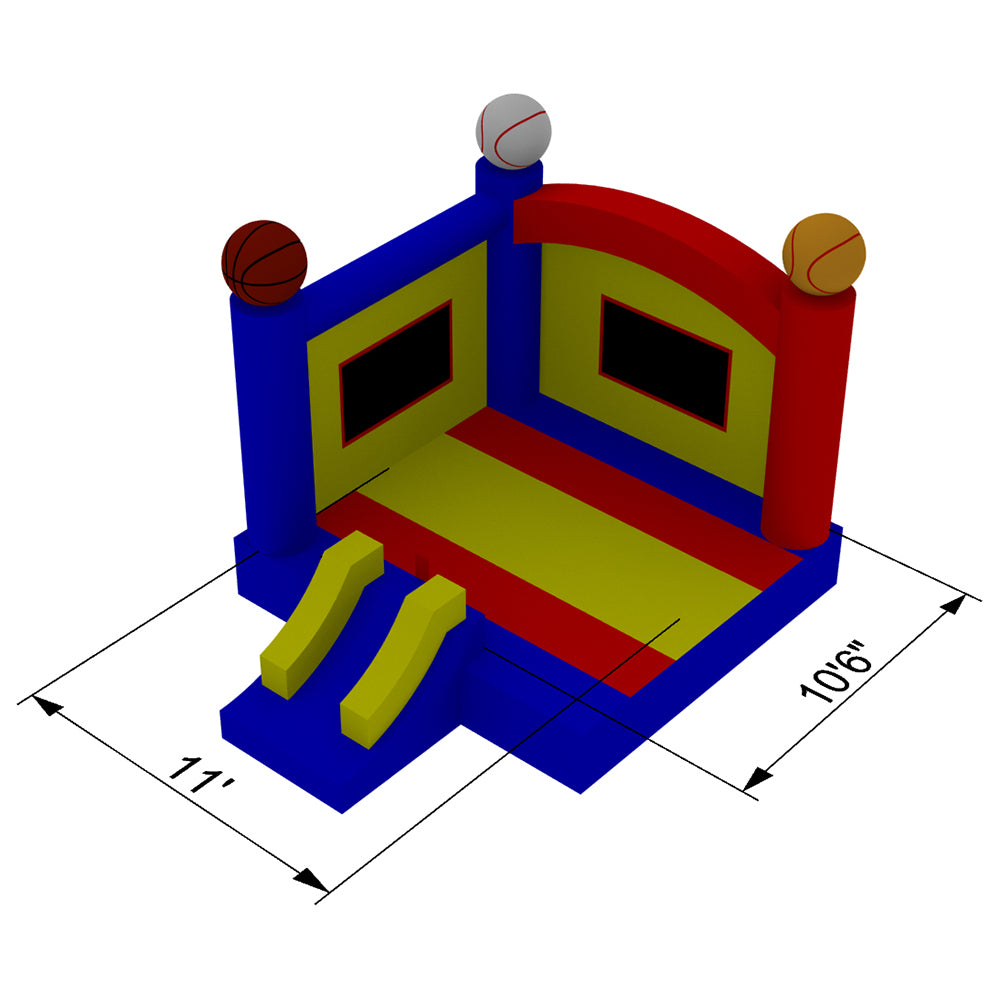 Inflatable HQ Commercial Grade Sports Bounce House 100% PVC with Blower