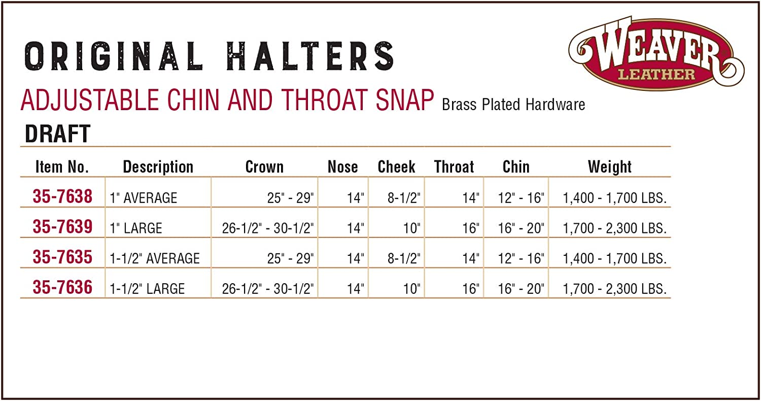 Weaver Leather Original Adjustable Nylon Horse Halter Average Draft Blue