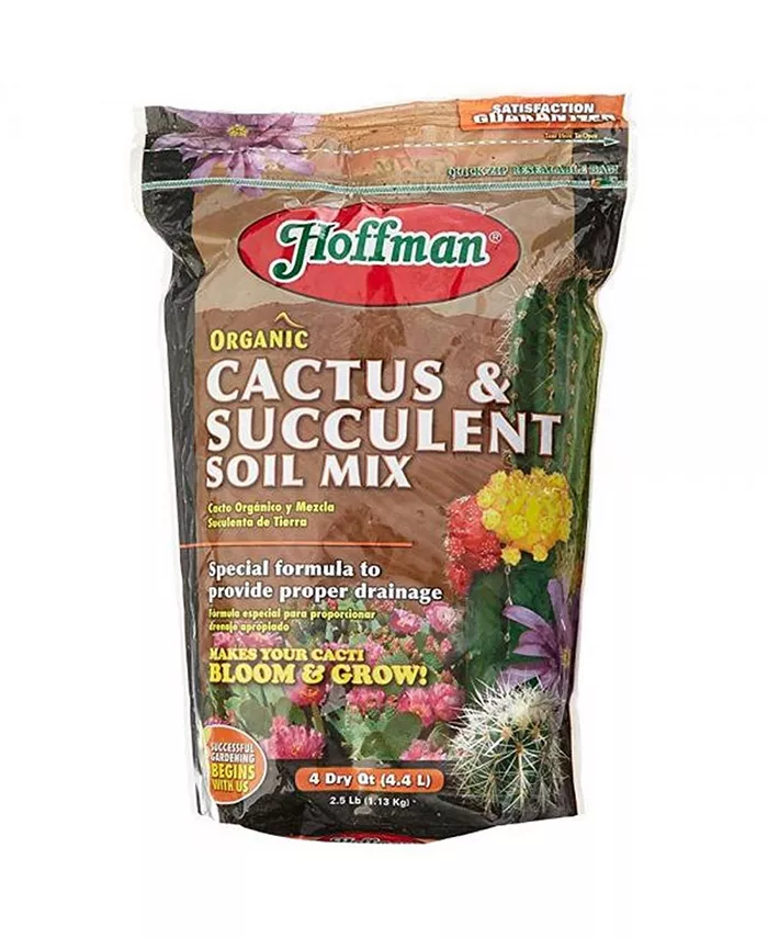 Hoffman A H Inc Good Earth Hoffman 10404 Organic Cactus and Succulent Soil Mix， 4 Quarts