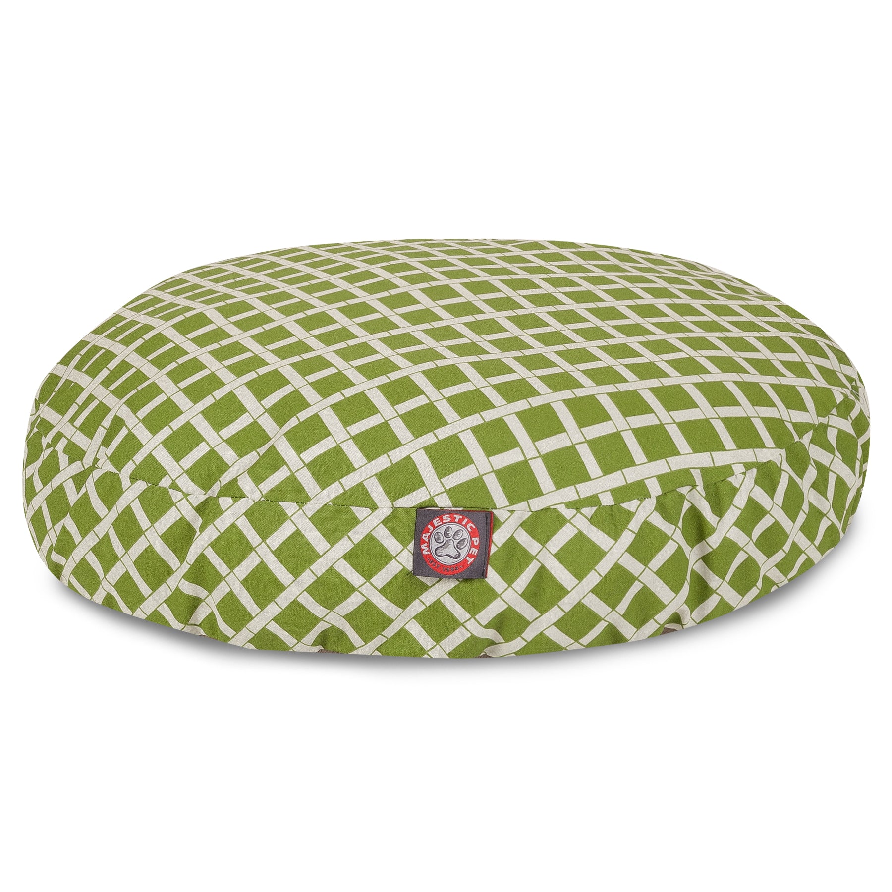 Majestic Pet | Bamboo Round Pet Bed For Dogs， Removable Cover， Sage， Small