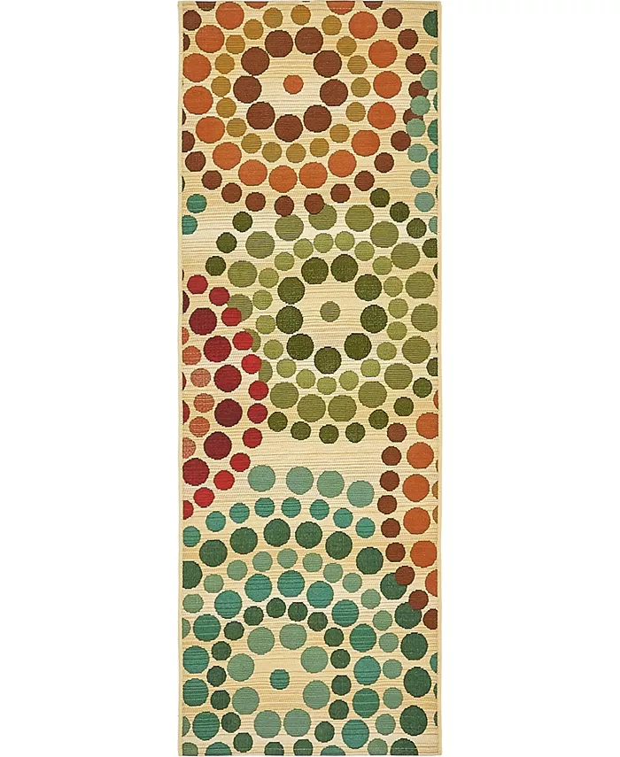 Bayshore Home Outdoor Pashio Pas1 Beige 2' x 6' Runner Area Rug