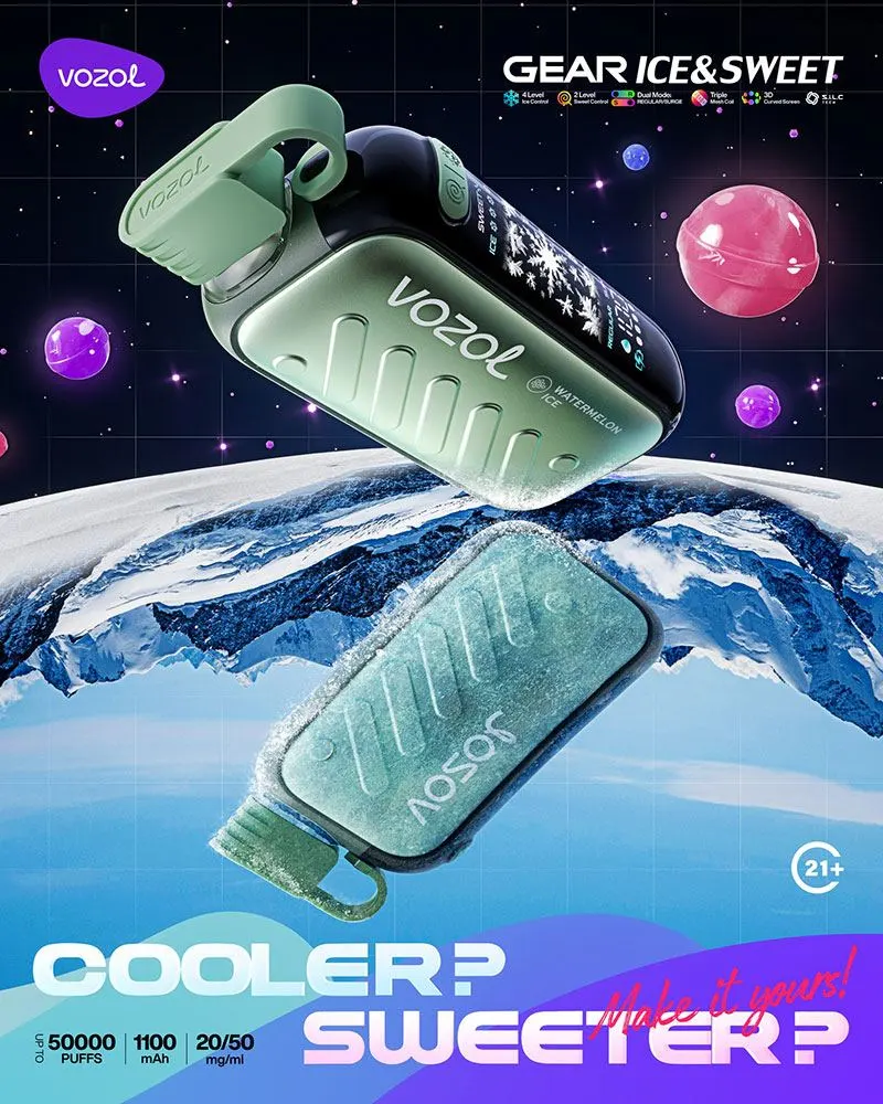 🧊VOZOL GEAR ICE&SWEET 50000 Puffs-Disposable Vape with Ice & Sweet Control
