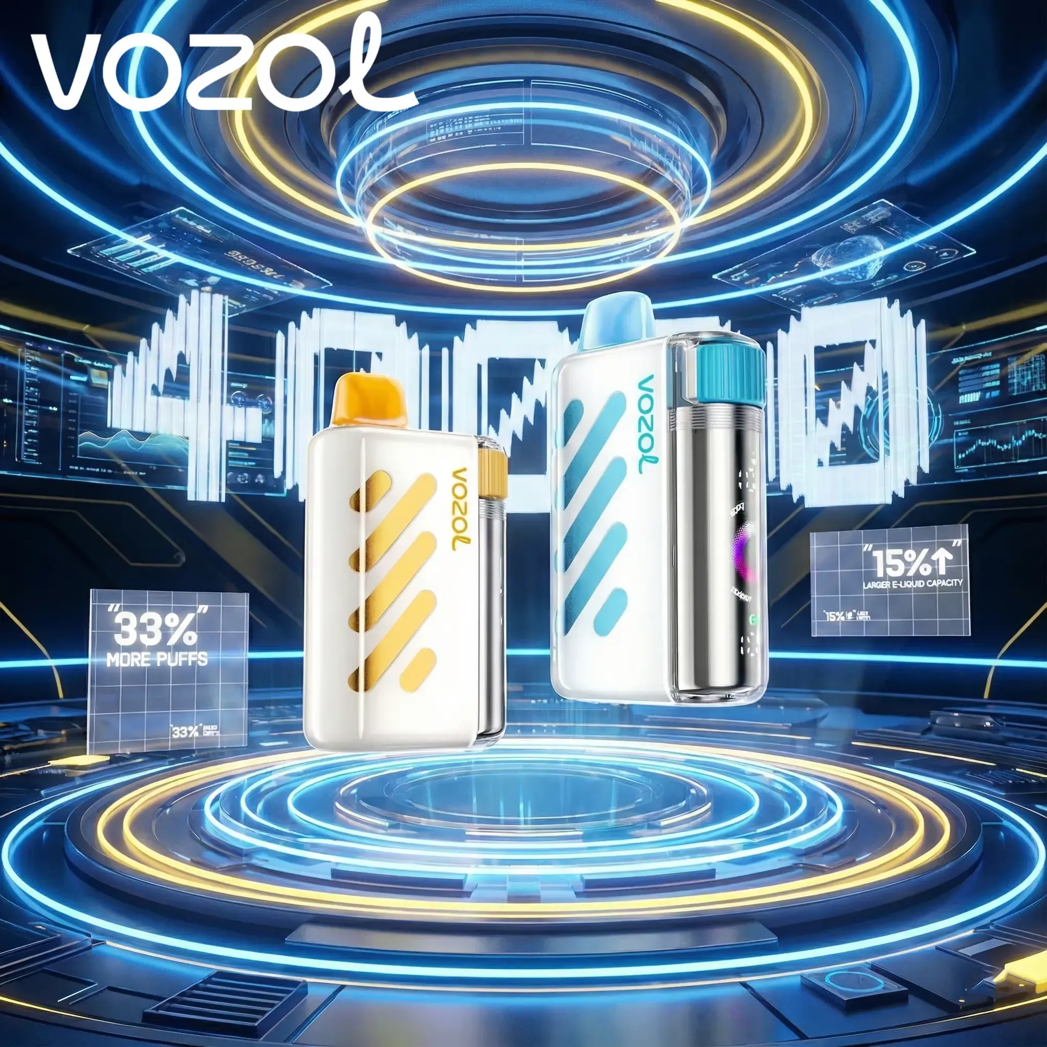 💨VOZOL Vista 40000 Puffs – Ultra Long-Lasting Smart Disposable Vape
