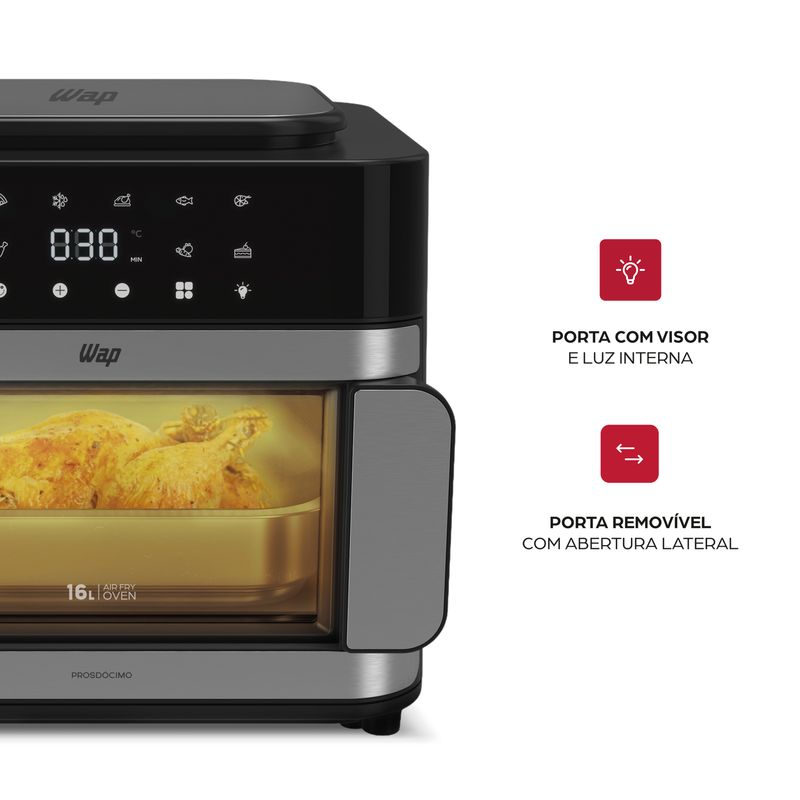 Fritadeira Elétrica WAP Air Fry Multi-Comb 16L WAFC16