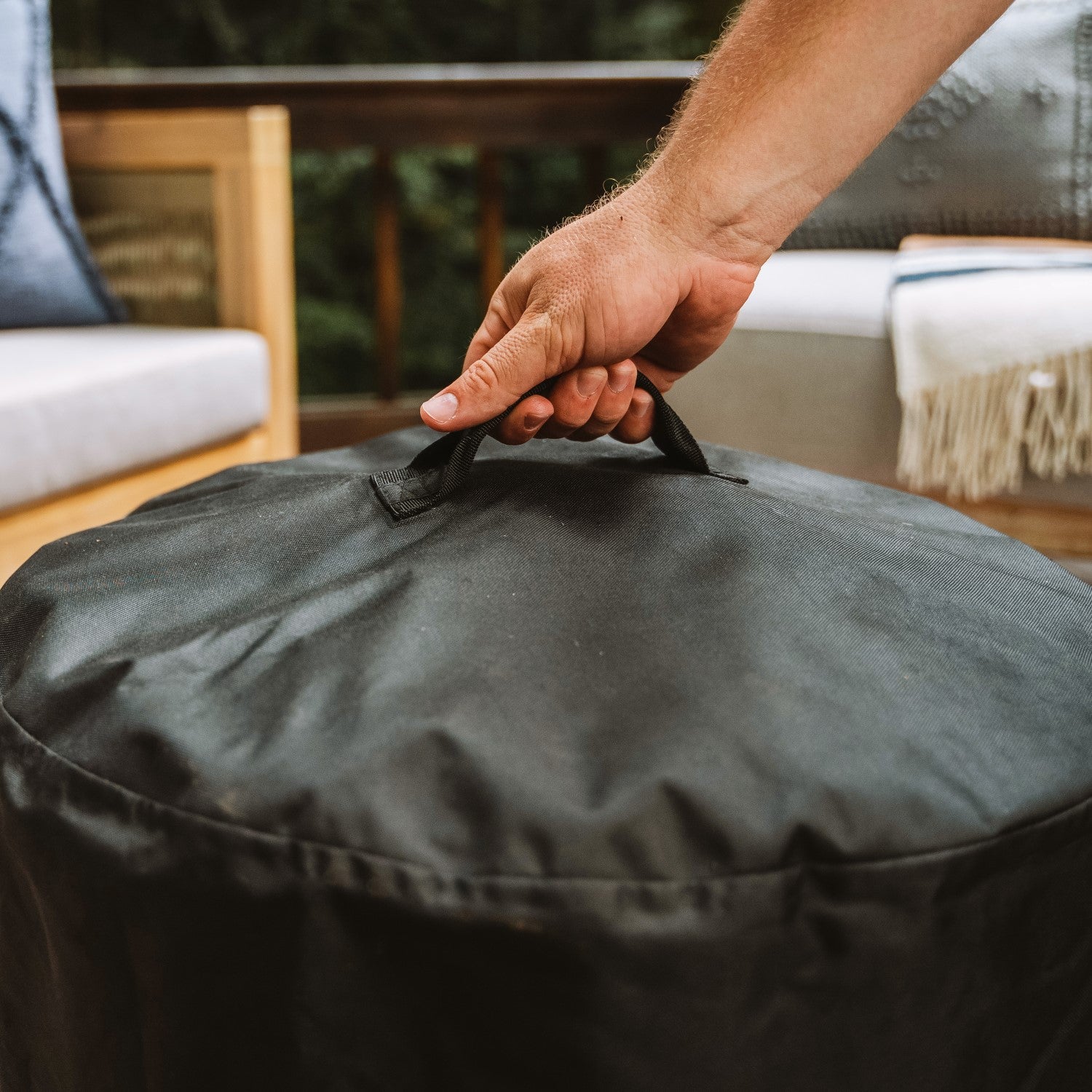 Solo Stove Bonfire Shelter, Protective Cover, Waterproof, PVC-coated polyester, Black