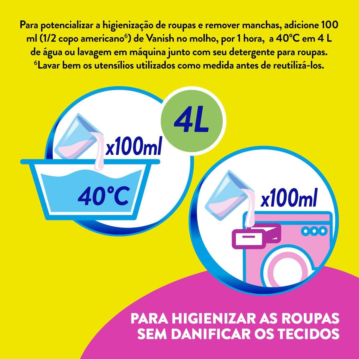 Tira Manchas em Gel Vanish Multiuso para roupas coloridas 500ml