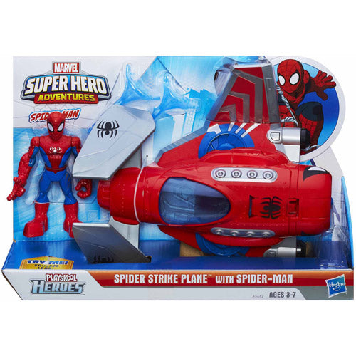 Playskool Heroes Marvel Super Hero Adventures - Spider strike plane with spider-man figure