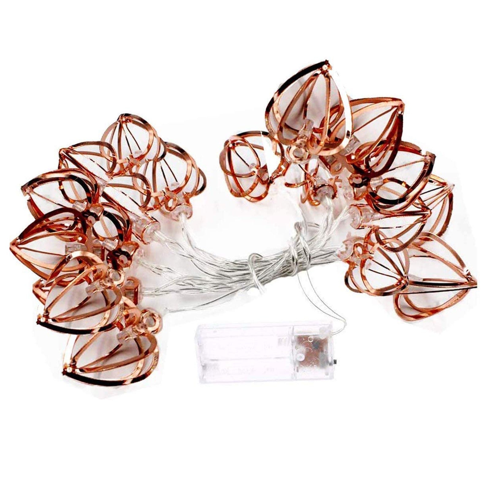 Metal Lights Geometric Lights 300cm 20 LEDs Diamond Lights Geometric Rose Gold Led lights for bedroom outdoor floor lamp pendant DIY Wedding Party Bedroom Terrace(Multicolor)