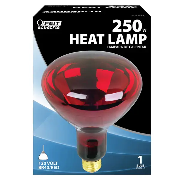FEIT Electric 250-Watt BR40 Red Heat Lamp