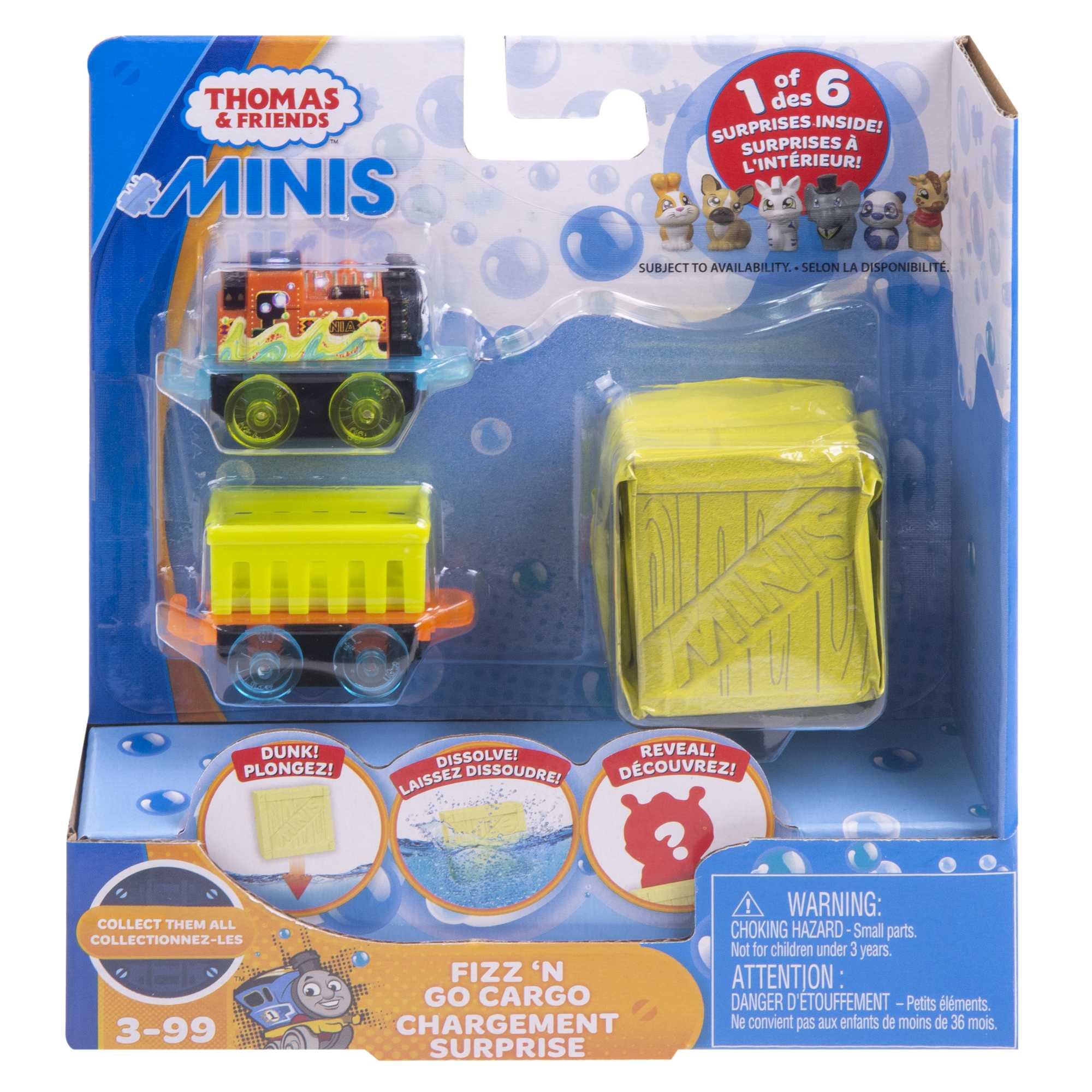 Thomas and Friends MINIS Fizz ‘n Go Cargo Train Car Assortment
