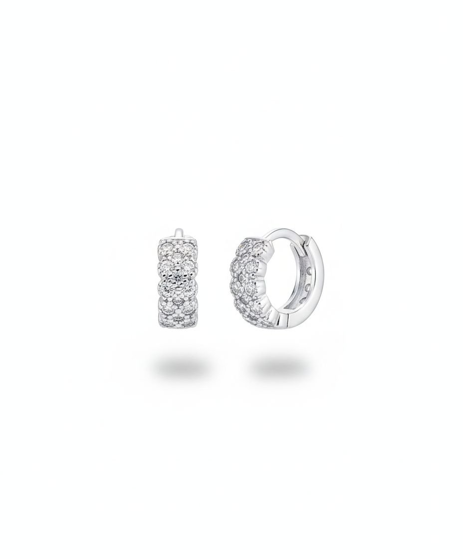 Argolinha Click C/ Zircônia Redonda