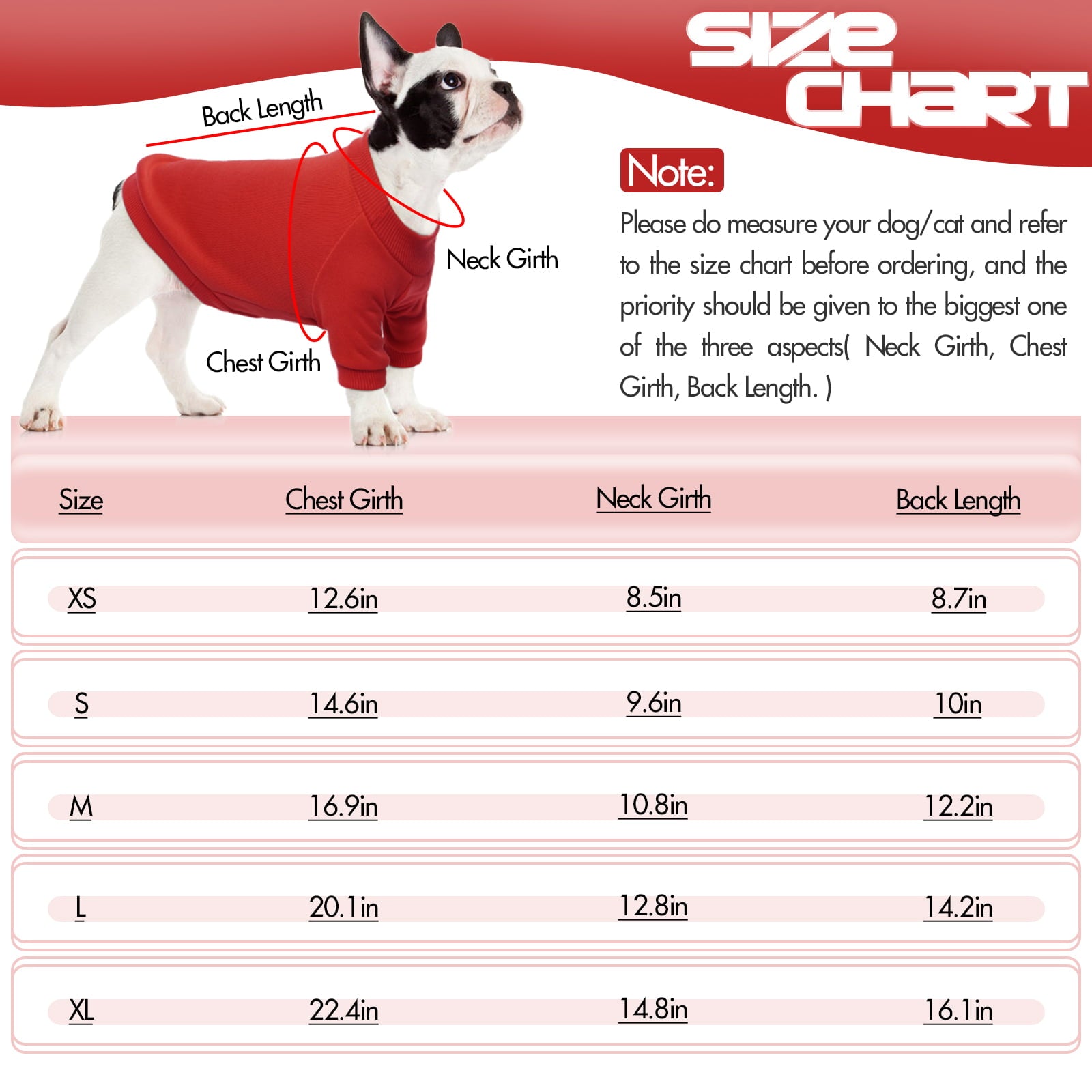 ROZKITCH Basic Dog Cat Hoodie Dog Winter Coat， Cold Weather Clothes Soft Warm Dog Sweater Basic Pet Clothes Hoodies for Small Medium Large Dogs