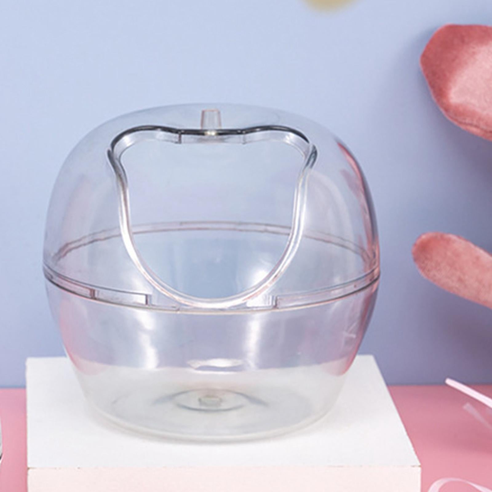 Clear Hamster Cage Nest Bed Easy Cleaning Hamster House for Syrian Hamsters Small