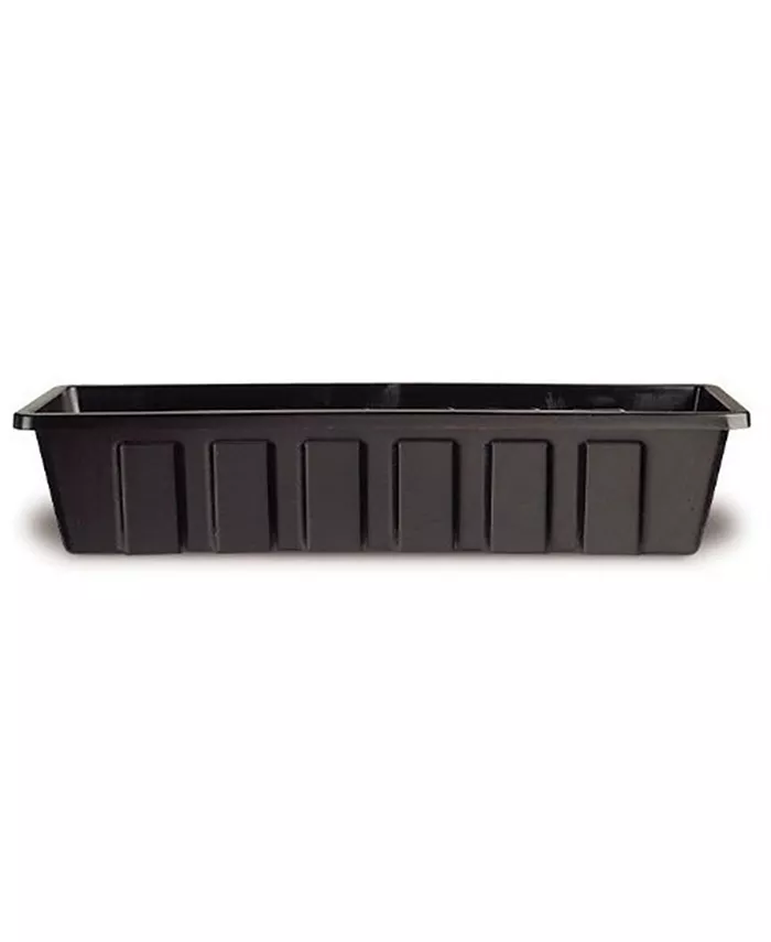 Novelty Manufacturing Polypropylene Flower Box Planter Liner， Black， 18