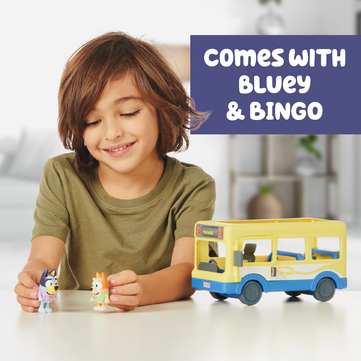 Bluey， Adventure Bus， Bus Vehicle Bluey and Bingo 2.5-3