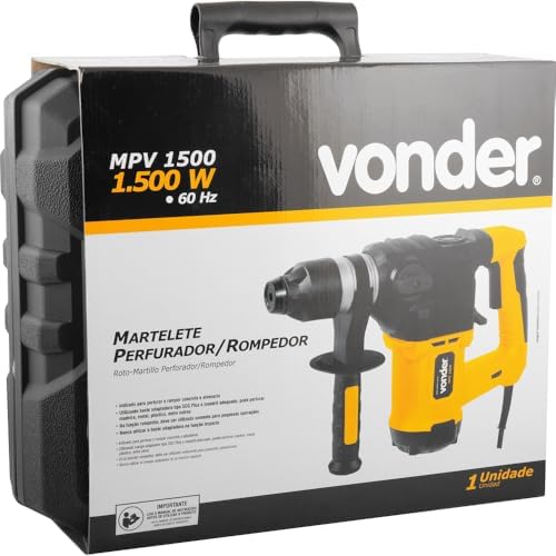 Vonder, Martelete Perfurador/Rompedor, 1.500 W, Mpv 1500N, 127 V~.
