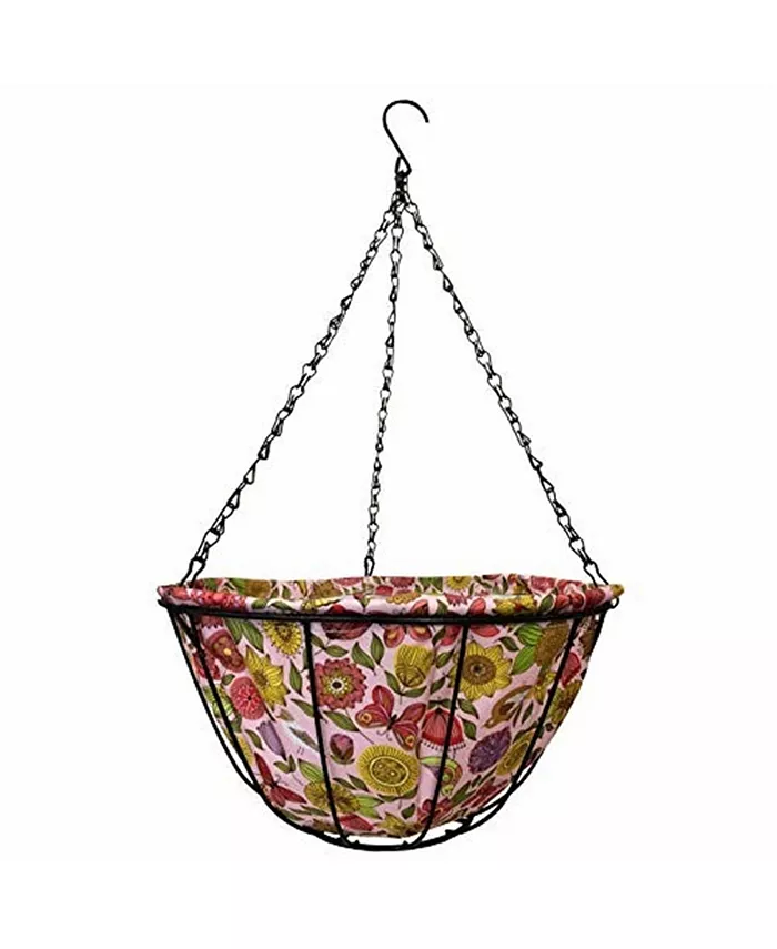 Gardener's Select 141424 Hanging Basket w Fabric Coco Liner， 14in