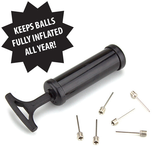 Crown Sporting Goods Set of 6 Playground Balls with Hand Pump and Needles – Classic 8.5