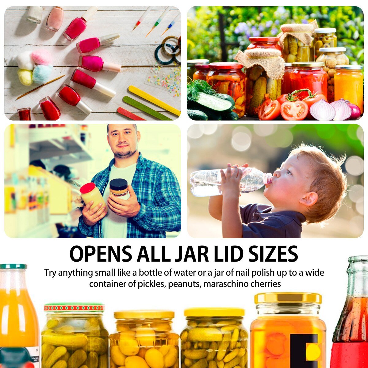 [🔥Summer Hot Sales-48%OFF]Jar Opener Multi-function Cap Opener Under Cabinet