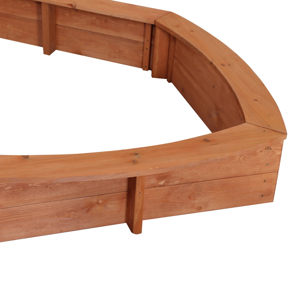 OWSOO Wooden Sandboat Backyard Sandboxes