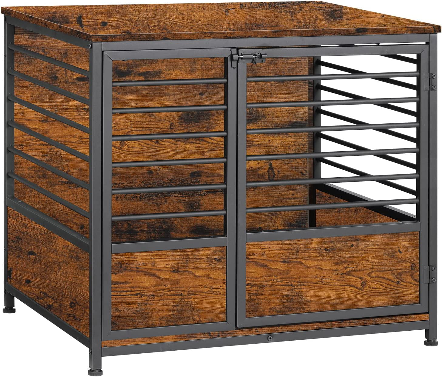 Oumilen Medium Dog Crate Cage Living Room Side End Table， Brown