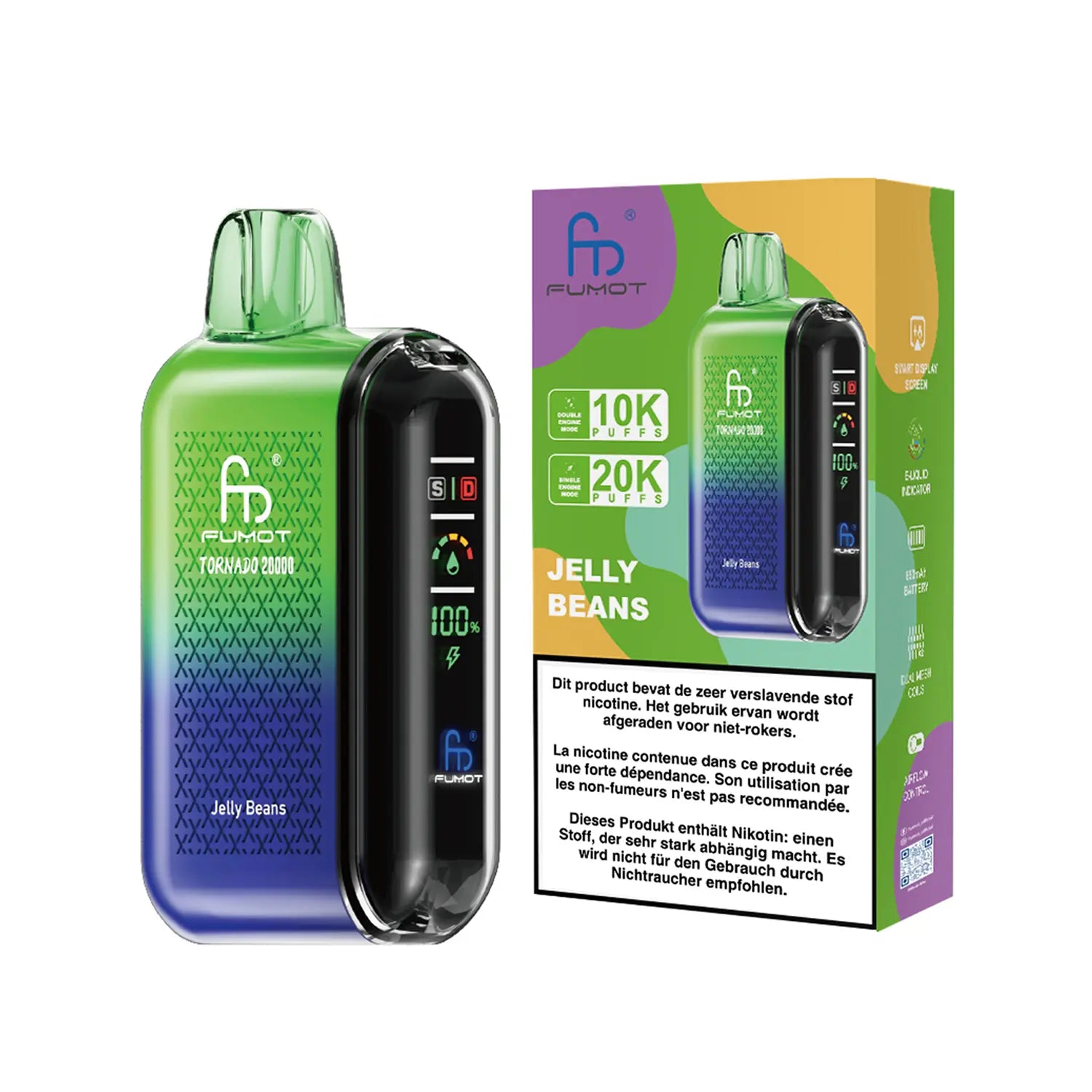 Fumot Tornado Vape 20000 - Jelly Beans