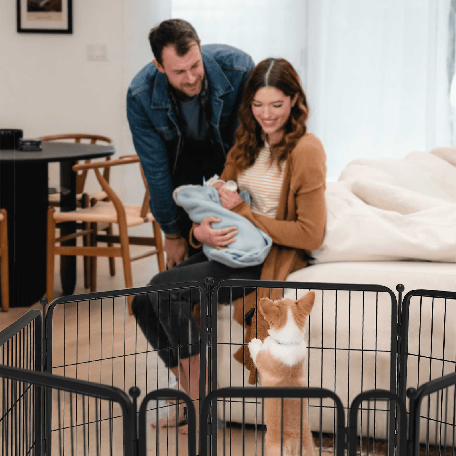 FXW HomePlus Dog Playpen Designed for Indoor Use│Patent Pending