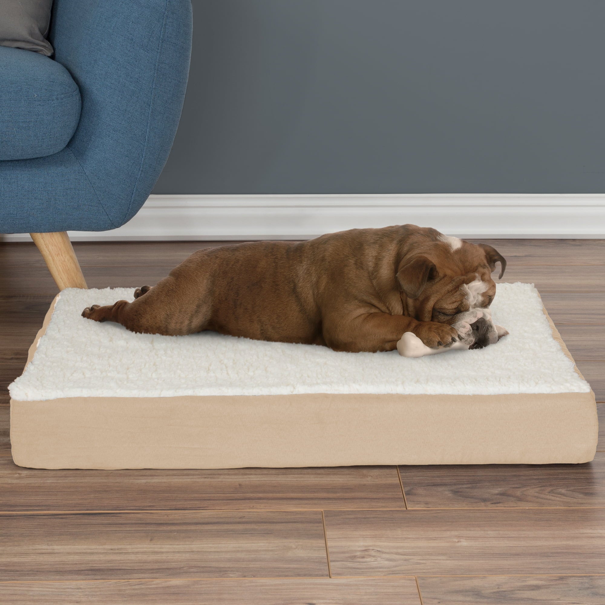 Petmaker Orthopedic Dog Bed， Tan， 20.5