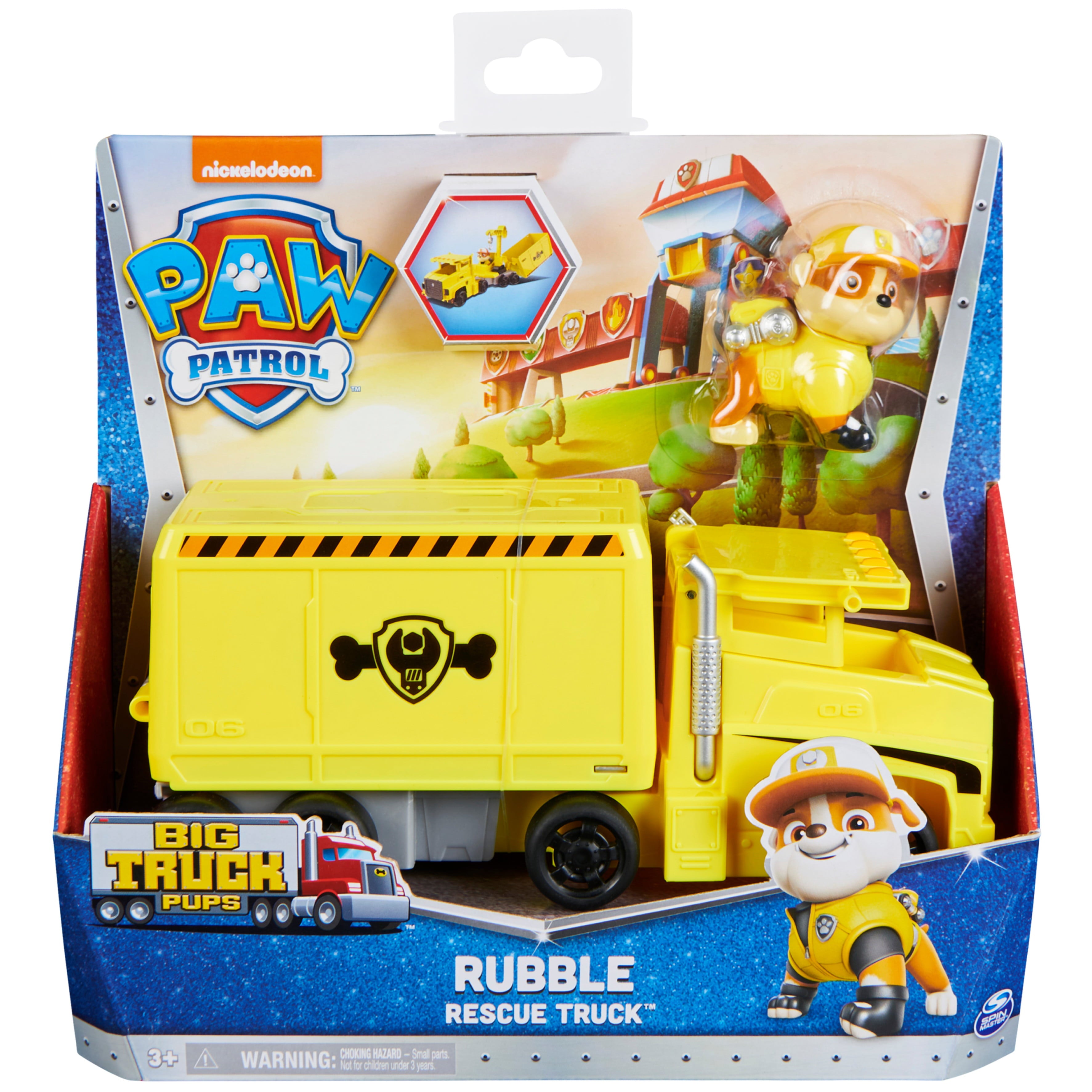 PAW Patrol， Big Truck Pup’s Rubble Transforming Vehicle and Figure