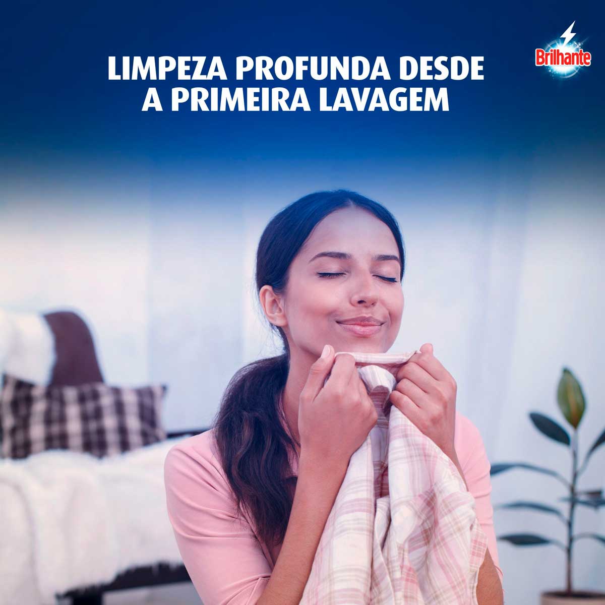 Lava-Roupas Po Roupas Brancas e Coloridas Brilhante Higiene Total Antibac Caixa 1,6kg