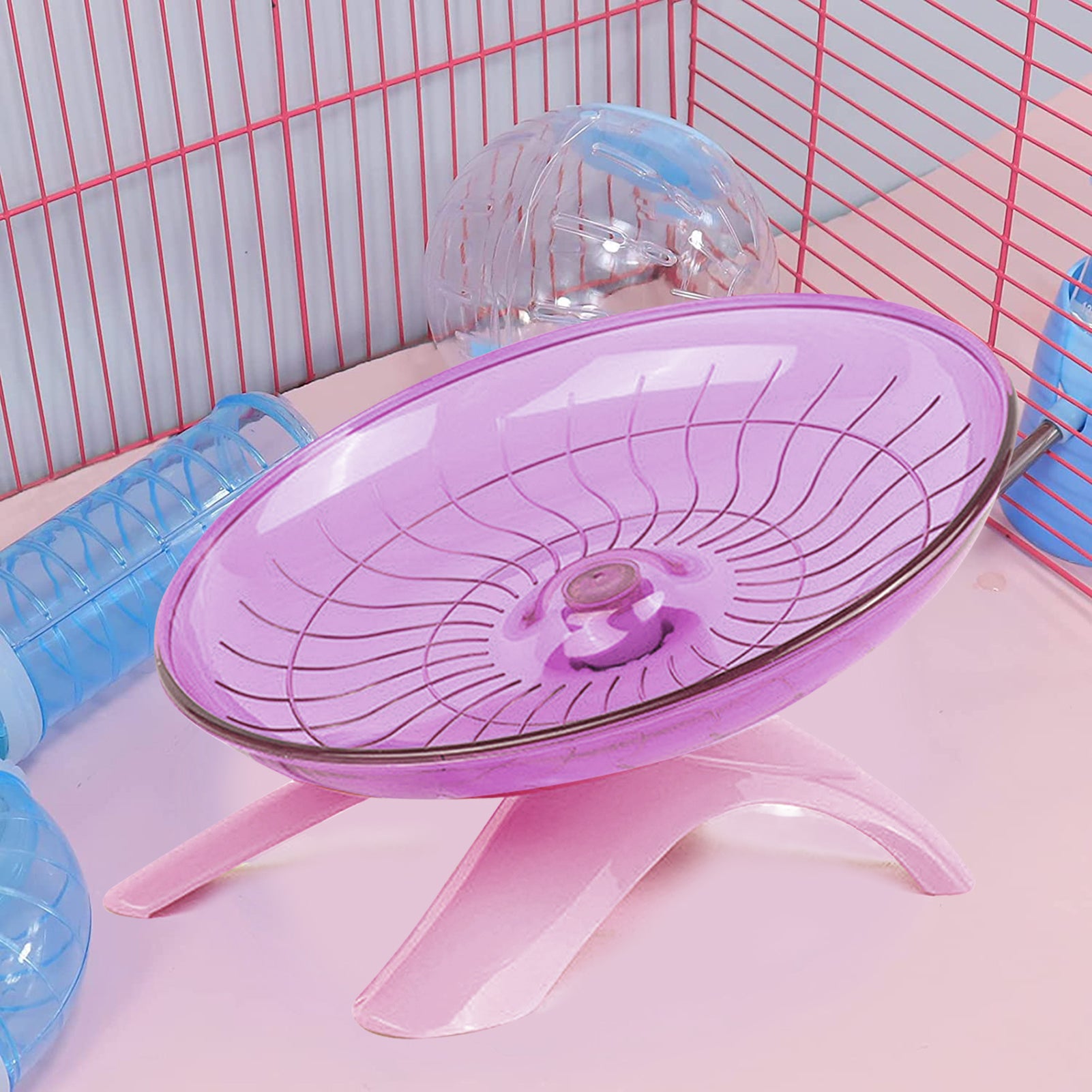 ASENKU Hamster Wheel，Super Silent Hamster Flying Saucer，Exercise Wheel and Running Wheel for Dwarf Hamster，Gerbil Rat and Small Animals