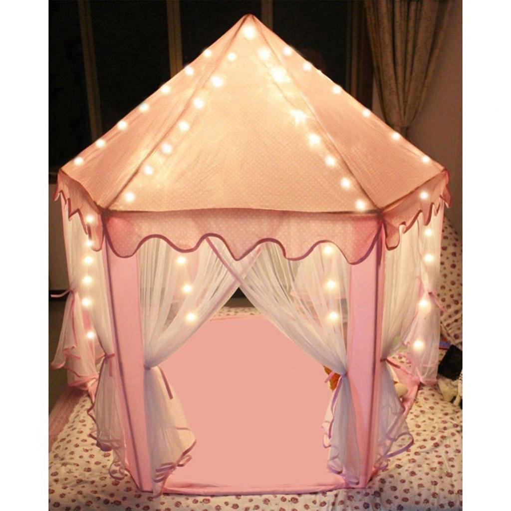 Play Hexagonal Princess Tents Kids s Playhouse Play Tent Blanket Climbing 55.12 X 47.24'