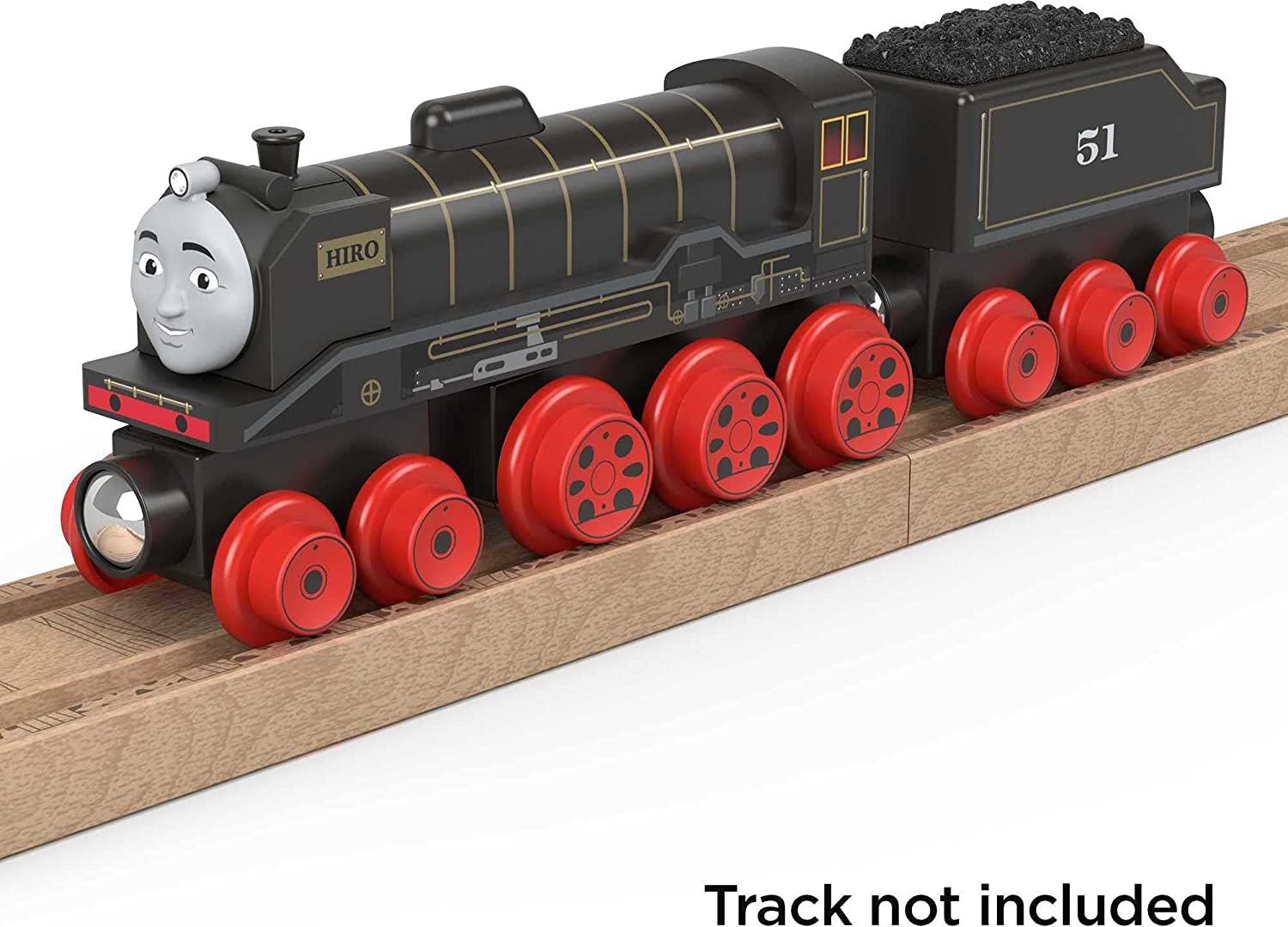 Fisher-Price MTTHBK11 Thomas and Friends Wood Hiro Engine and Car Toy - 3 Piece