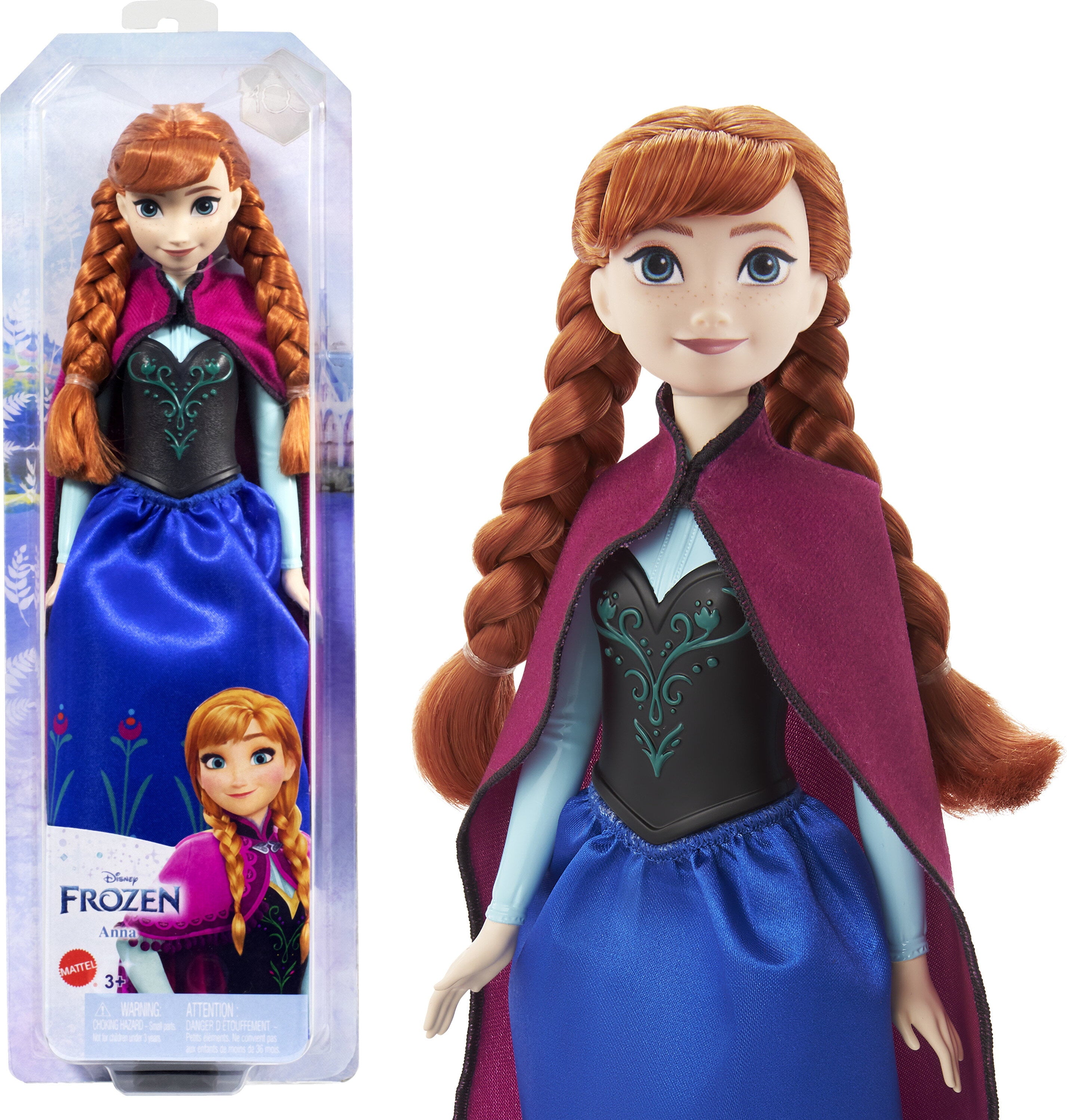Disney Frozen Anna Fashion Doll & Accessory, Toy Inspired by the Movie Disney Frozen