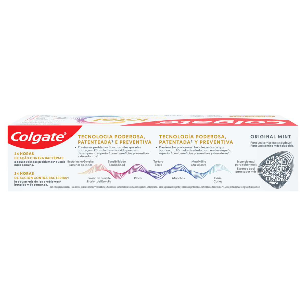 Creme Dental Original Mint Colgate Total Prevencao Ativa Caixa 90g