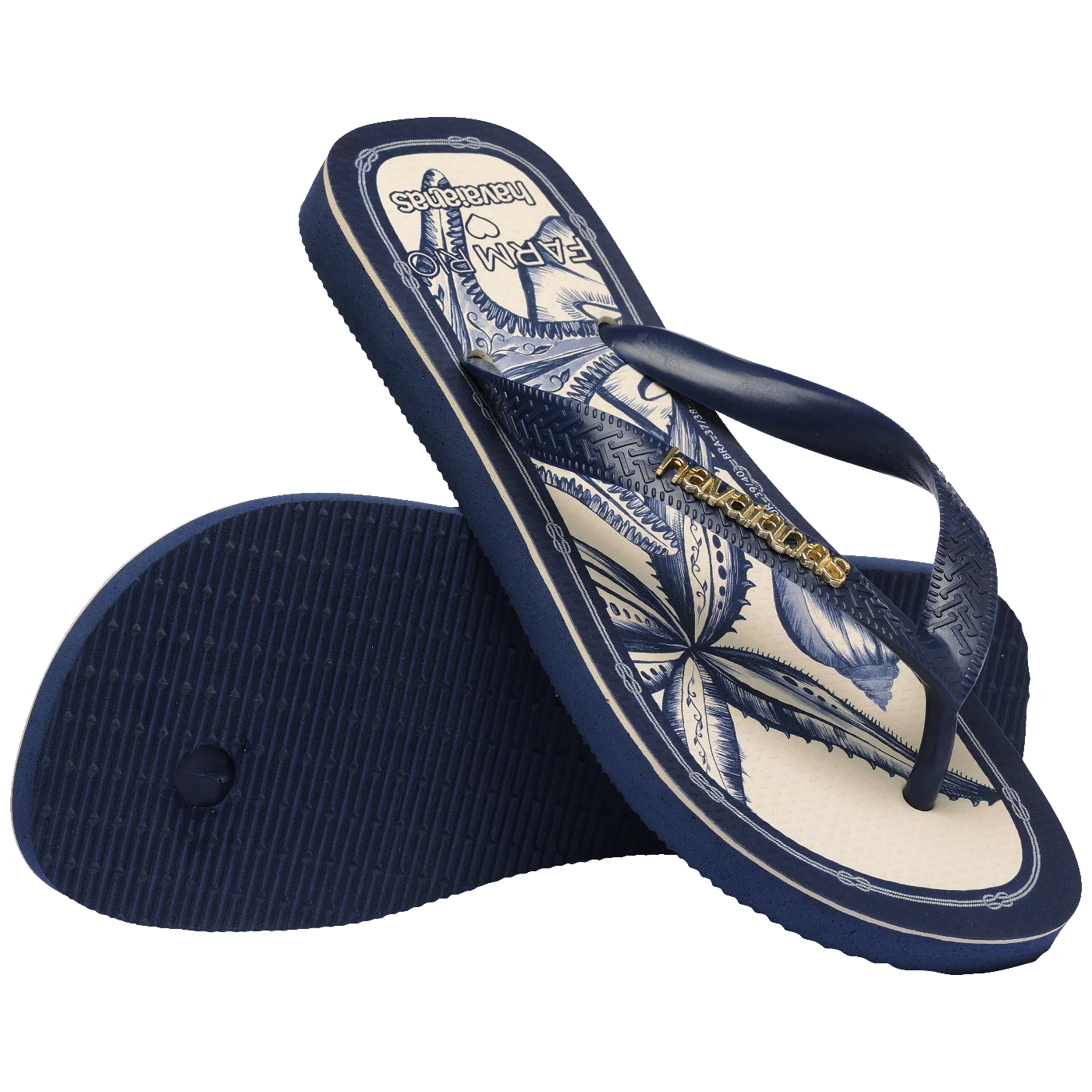 Chinelo Havaianas Farm Mar de Ondas
