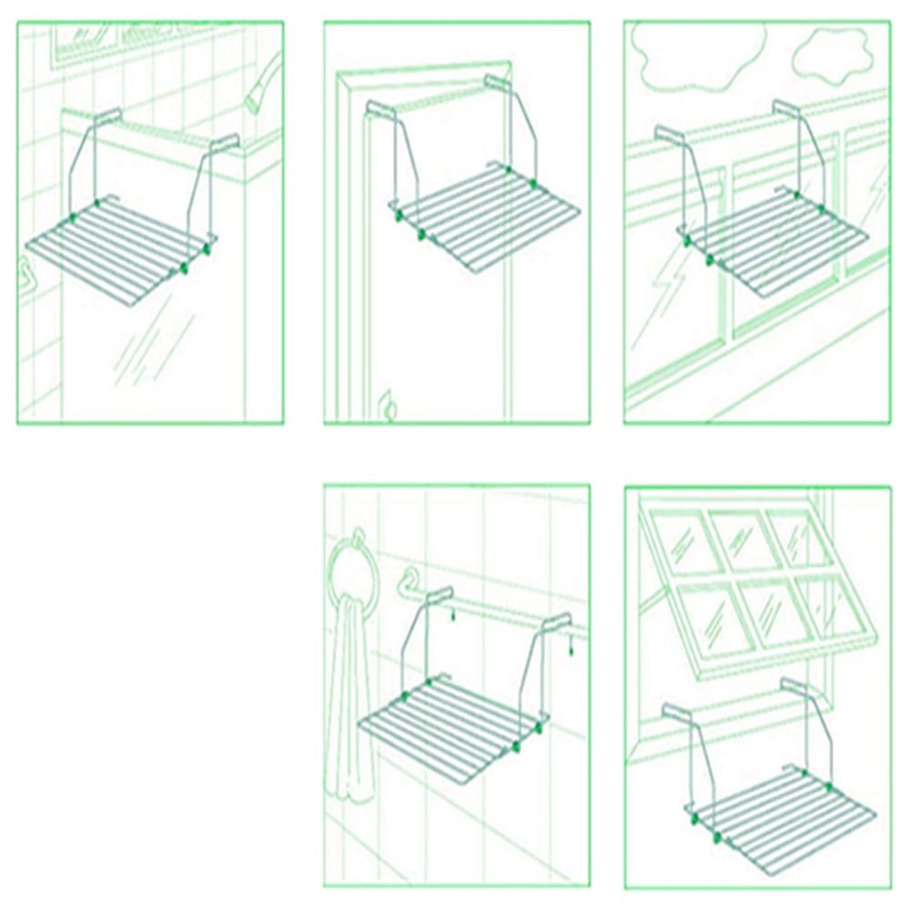 Varal Portatil de Encaixe Para Box Portas Janelas e Sacadas