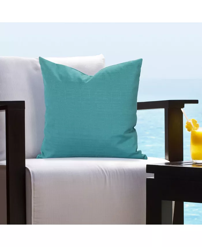 Siscovers Tropical Solid Indoor Outdoor Decorative Pillow， 16